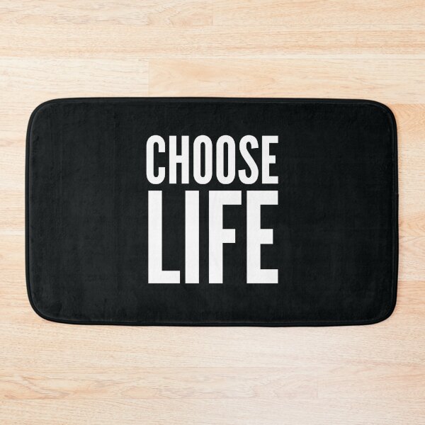 Item preview, Choose life simple design in white on black bold text  designed and sold by WordStruggle.