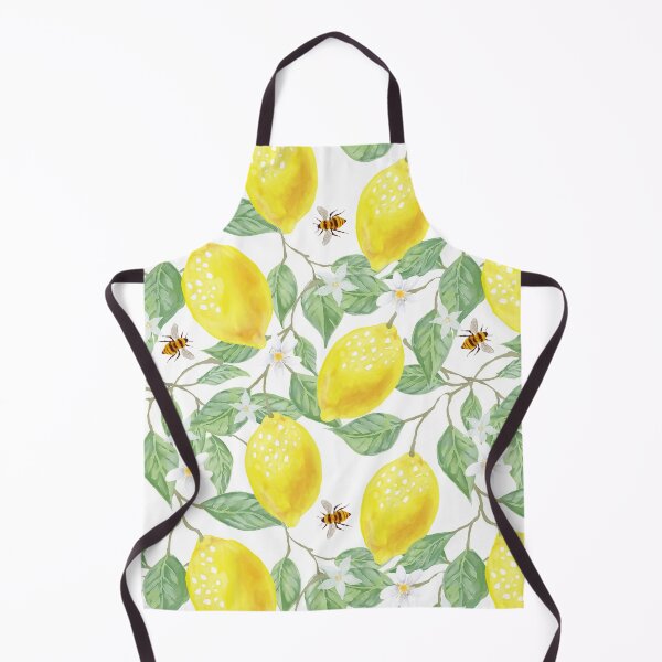 Item preview, Watercolor Lemon Fruit, Lemon Blossom and Bees designed and sold by silviaol.