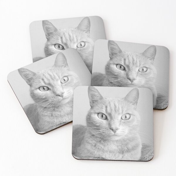 Item preview, Tabby Cat Love in Black and White designed and sold by SquishStitches.