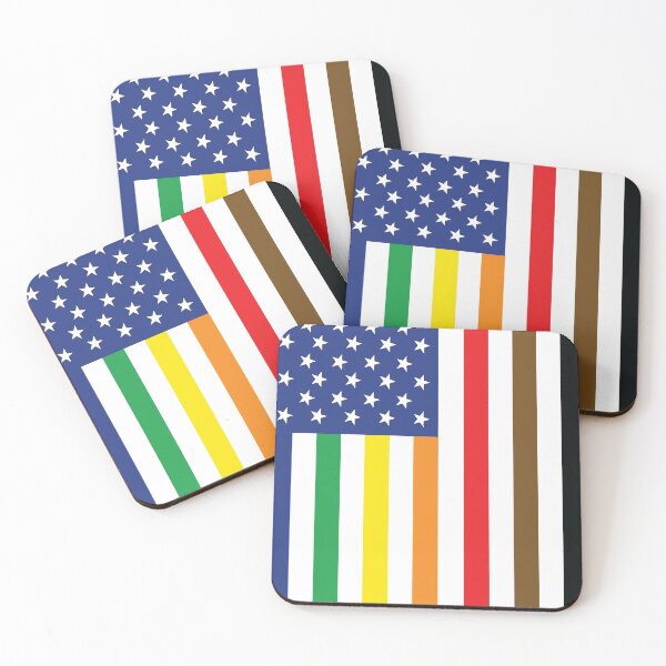 Item preview, Gay Pride Intersectional Flag designed and sold by magentasponge.