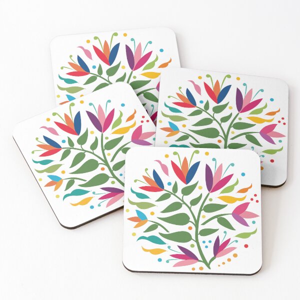 Item preview, Mexican Otomí Floral Composition by Akbaly designed and sold by Akbaly.