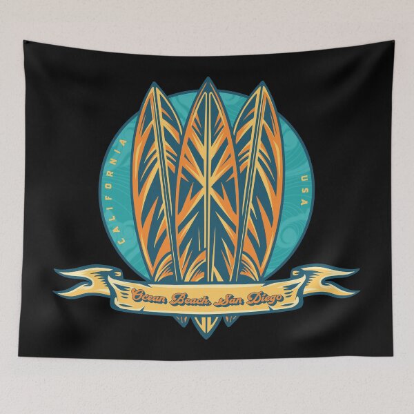 Item preview, Ocean Beach San Diego Surf Banner designed and sold by LanikaiBeach.
