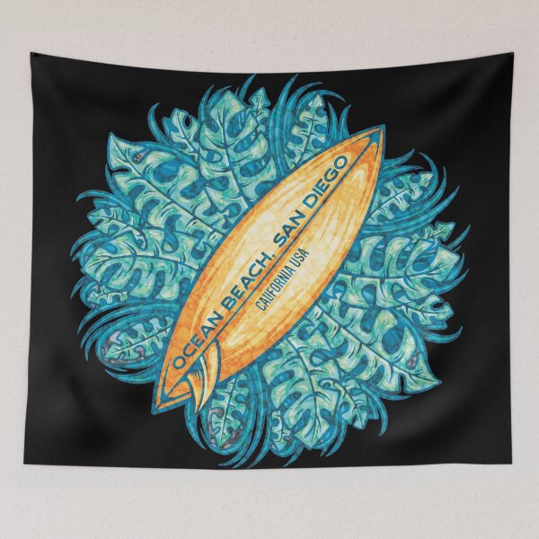 Item preview, Ocean Beach San Diego Tropical designed and sold by LanikaiBeach.