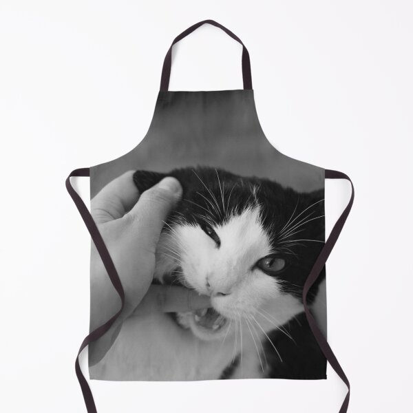 Item preview, Bitey Tuxedo Cat in Black and White designed and sold by SquishStitches.