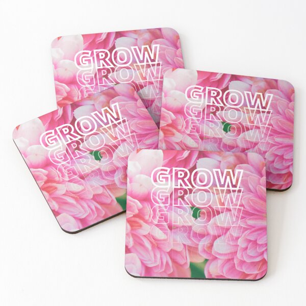 Item preview, GROW (above) - Flirty Pink Flowers designed and sold by AliceSLee.