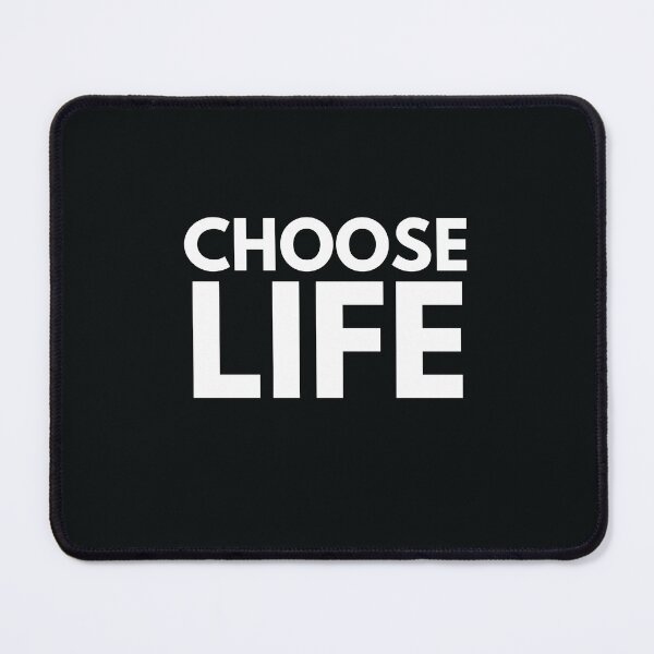 Item preview, Choose life classic quot white on black extra bold type designed and sold by WordStruggle.