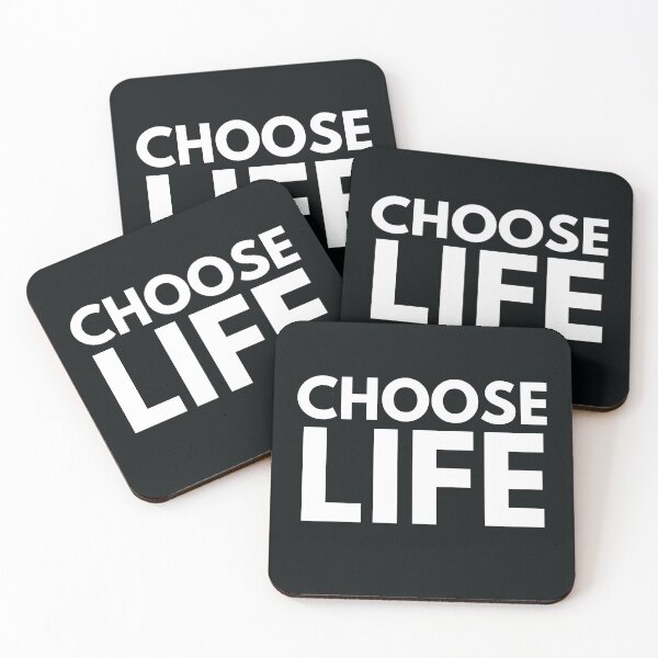 Item preview, Choose life classic quot white on black extra bold type designed and sold by WordStruggle.