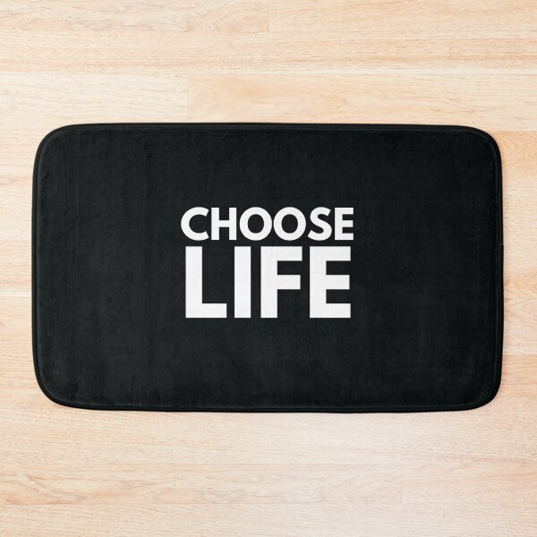 Item preview, Choose life classic quot white on black extra bold type designed and sold by WordStruggle.