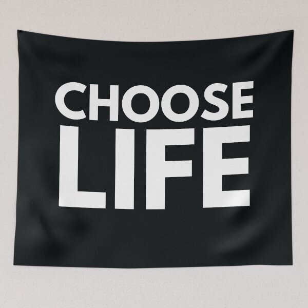 Item preview, Choose life classic quot white on black extra bold type designed and sold by WordStruggle.