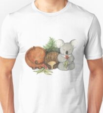 Native Australian Animal Babies – With Koala, Wombat And Echidna Unisex T-Shirt