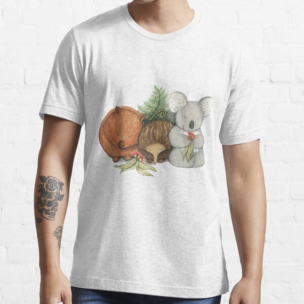 Native Australian Animal Babies – With Koala, Wombat And Echidna Essential T-Shirt