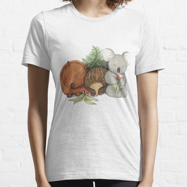 Native Australian Animal Babies – With Koala, Wombat And Echidna Essential T-Shirt