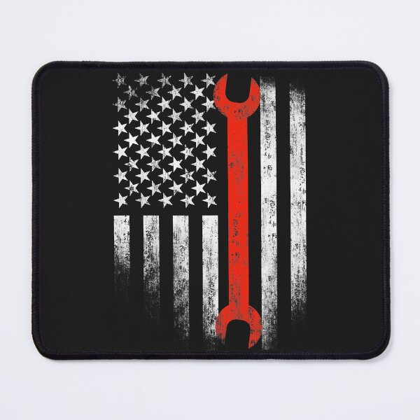 Item preview, American Flag Mechanic Wrench Patriotic Car Van designed and sold by GunillaBlau.