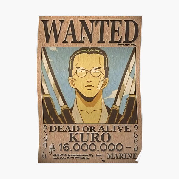 "WANTED KURO" Poster For Sale By Francebarbar | Redbubble