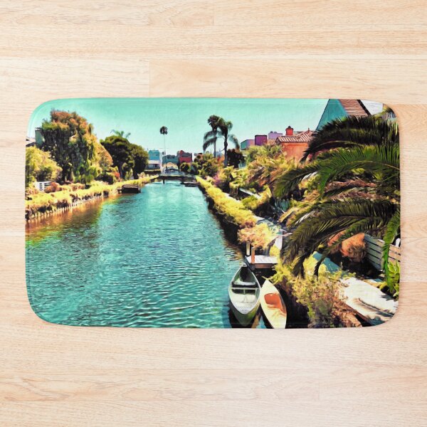 Item preview, Boats on the Venice California Canal designed and sold by LeylaNovini.