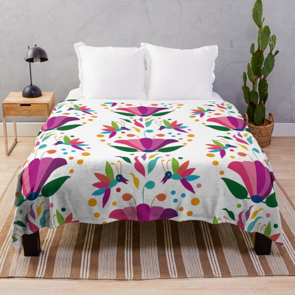 Item preview, Mexican Otomí Floral Composition by Akbaly designed and sold by Akbaly.