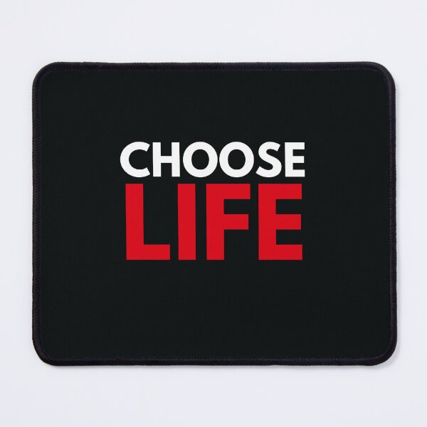 Item preview, Choose life text epic extra bold red and white trainspotting inspired design designed and sold by WordStruggle.