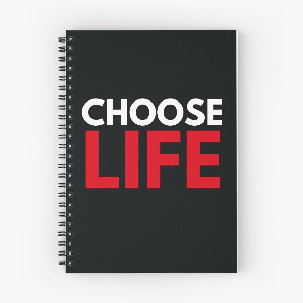 Item preview, Choose life text epic extra bold red and white trainspotting inspired design designed and sold by WordStruggle.
