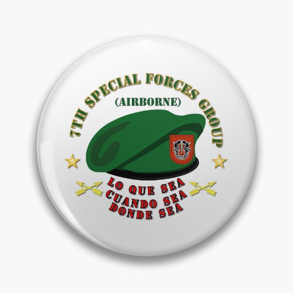 Item preview, Emblem - SOF - 7th SFG Beret - Spanish designed and sold by Military Insignia Products.