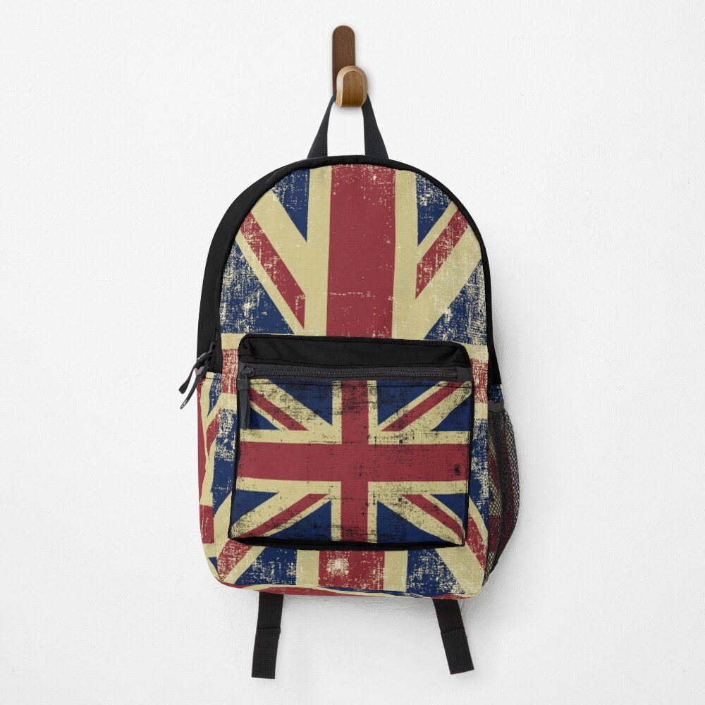british flag laptop backpack NWTRJ Vintage Union Jack 3 Piece Set with Lunch Bag And Pencil Case Travel Bags Lightweight Causal Daypack for Women Men, Style : Electronics Classic Union Jack backpack in Navy YQxwJL British Flag Print Canvas