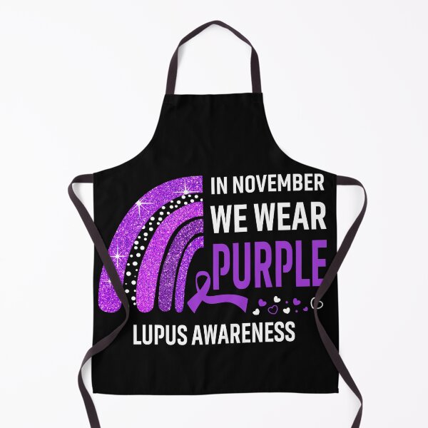 Item preview, Rainbow In November We Wear Purple Lupus Awareness designed and sold by Mnrshirley.