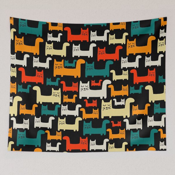 Item preview, Cat Pattern designed and sold by Noha Applied- Arts.