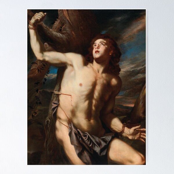 Item preview, Saint Sebastian | Nicolo De Simone | 1651 Renaissance Christian Art designed and sold by CJET.