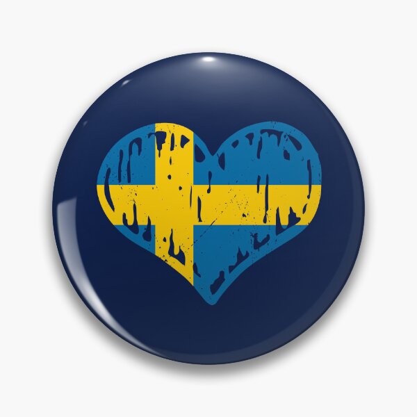 Artikelvorschau, Sweden Flag Heart Love entworfen und verkauft von rafaeltto.