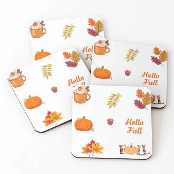Item preview, Hello Fall - Autumn Leaves and Pumpkins designed and sold by silviaol.