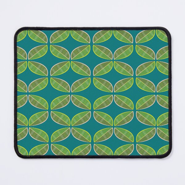 Mid Century Modern Geometric Abstract Desk Mat, Retro Teal, Lime Green –  Kate McEnroe New York