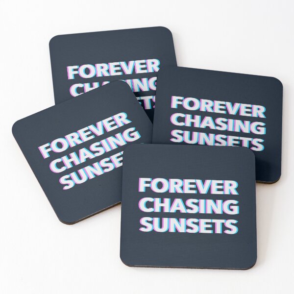 Item preview, forever chasing sunsets inspiration quote, chase sunsets saying designed and sold by SuperiorPrints.