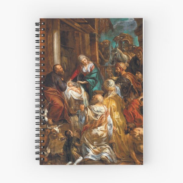Artikelvorschau, Die Anbetung der Könige | Jacob Jordaens | 1657 Bibelkunst des Renaissance-Evangeliums entworfen und verkauft von CJET.