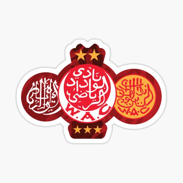 Autocollants Wydad AC - WAC - Drapeau du Wydad Sticker
