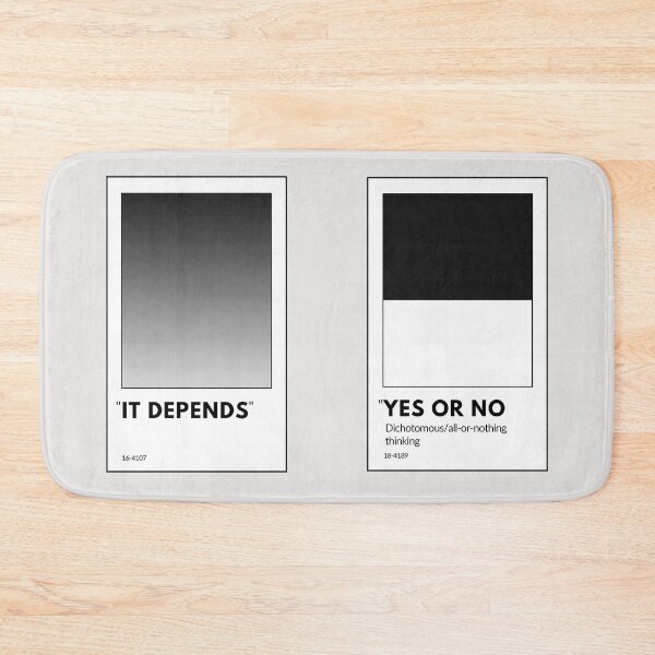 Item preview, Therapy tools: black and white thinking  designed and sold by ThoughtJumble.