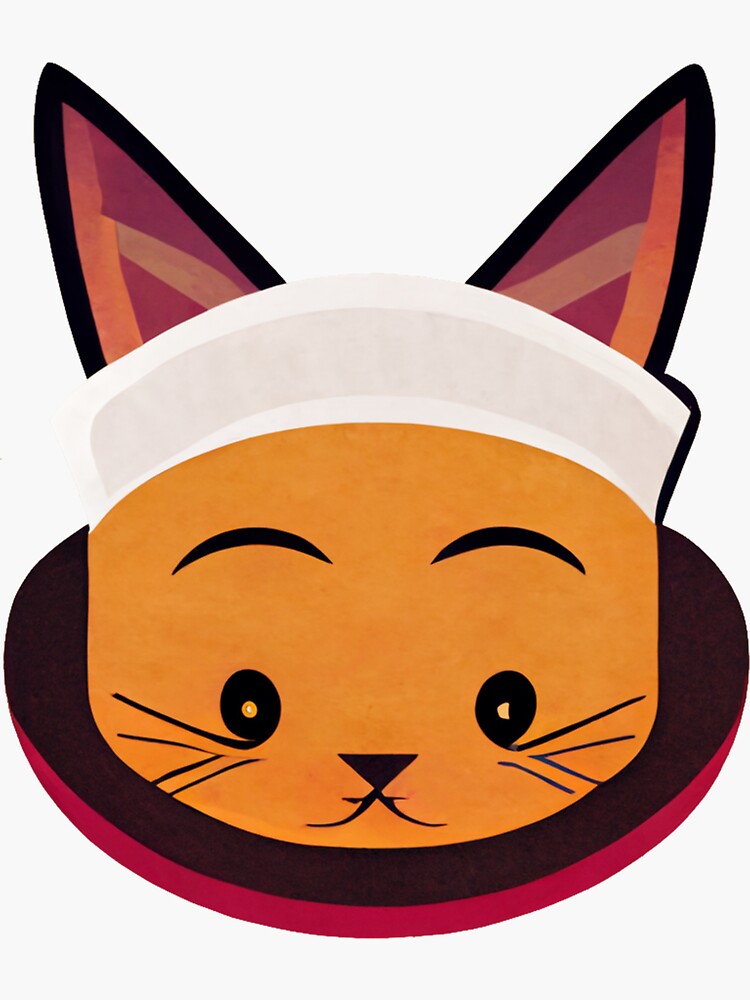 "Chef Cat" Sticker for Sale by SlowRiverDesign Redbubble
