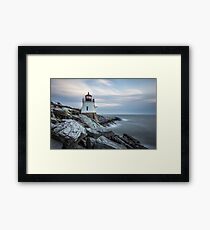 Castle Hill Lighthouse at Sunset Framed Print