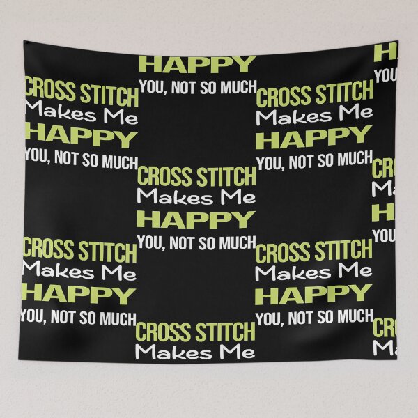 Item preview, Funny Happy Cross Stitch Stitching  designed and sold by CarolMald25738.