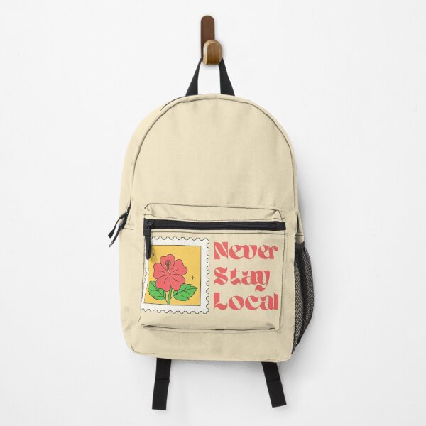 Item preview, Never Stay Local Postage Stamp designed and sold by Pink Ribbon.