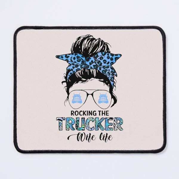 Item preview, Trucker Wife Life Hair Bun Bandana And Sunglasses Women designed and sold by KuylerKnight.