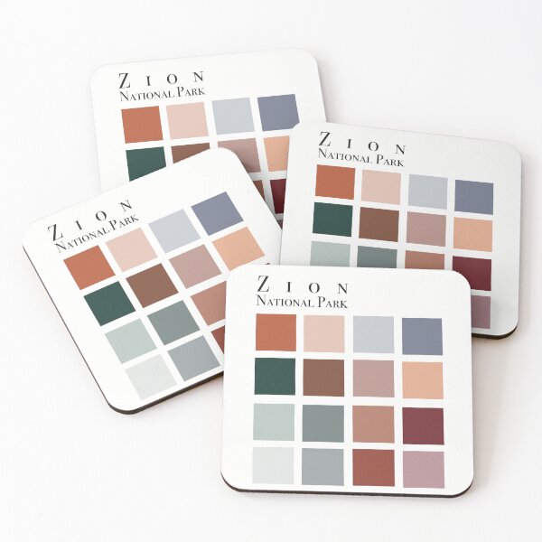 Item preview, Minimalist Zion National Park color palette designed and sold by RecklessSower.