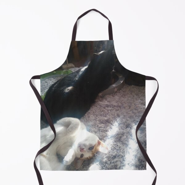 M.I. #256 |☼| Mimi, Alfie & Marley - Sun Streak Loungin' (Cats) Apron