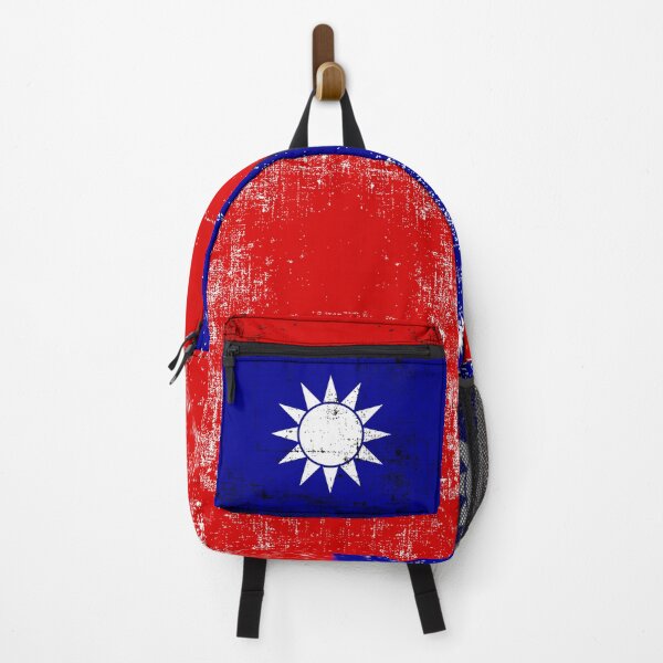 Item preview, Free Taiwan Taiwanese Pride Taiwan National Flag Republic of China Fight For Freedom Backpack designed and sold by GodsFlagFandom.