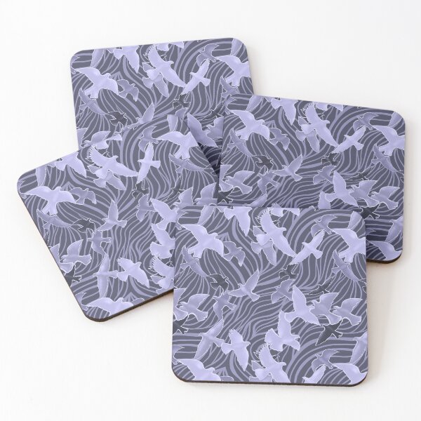 Item preview, Bird and Waves Purple designed and sold by Kella Hanna-Wayne.