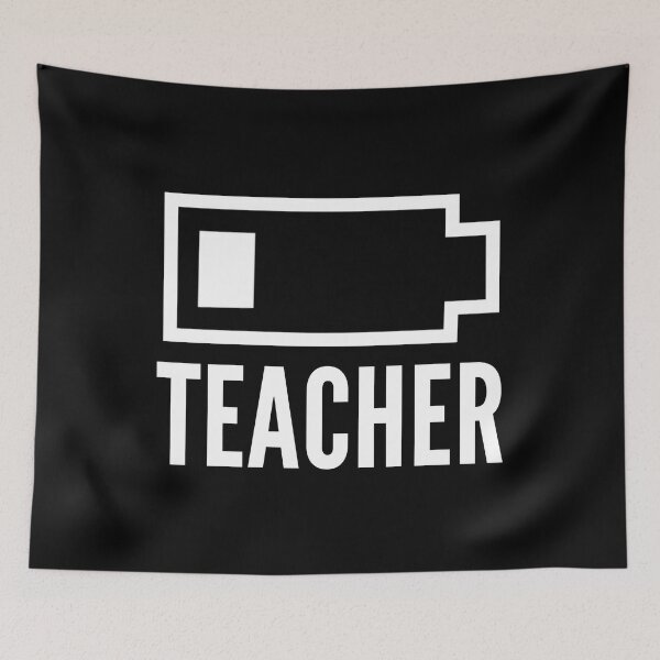 Item preview, Low Battery Teacher - Favorite Teacher Gift, Teacher Humor, Professor Humor, Funny Professor, Funny Teacher, Funny Educator, Educator Humor designed and sold by jadedscientist.
