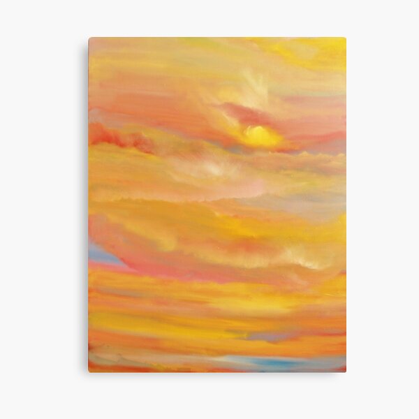 Down Sinks The Great Red Sun Canvas Print
