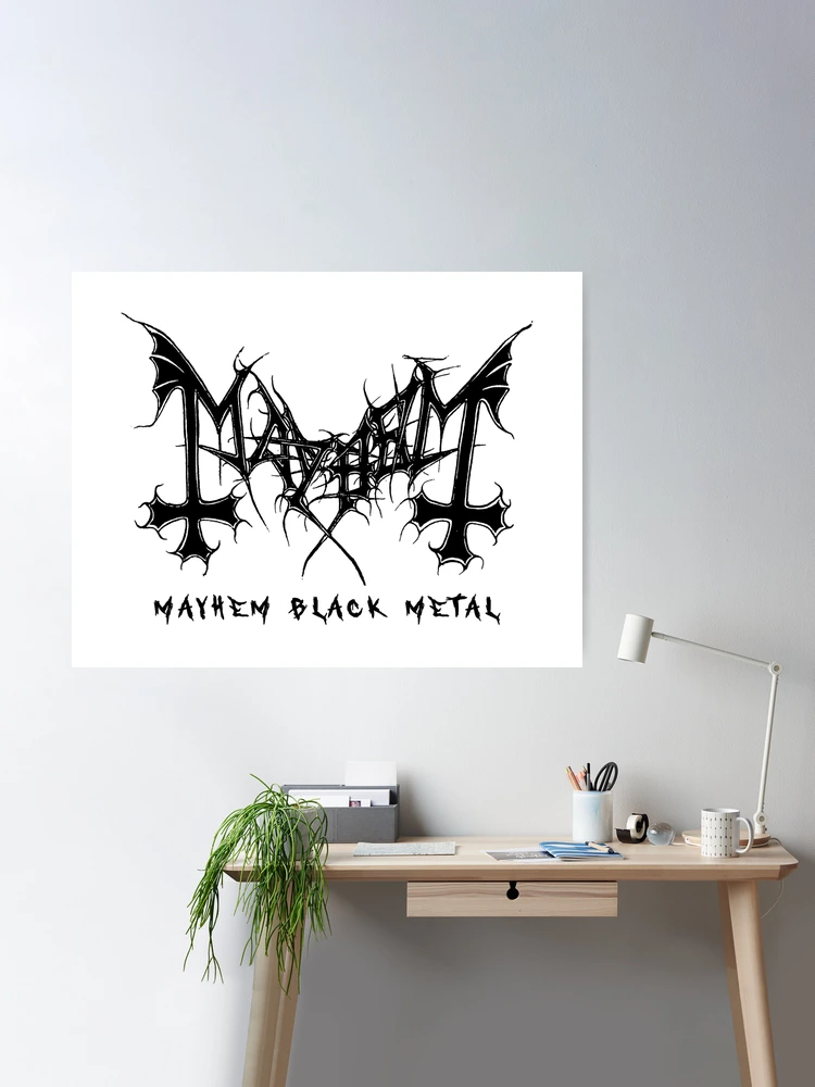 Mayhem Black Metal Poster