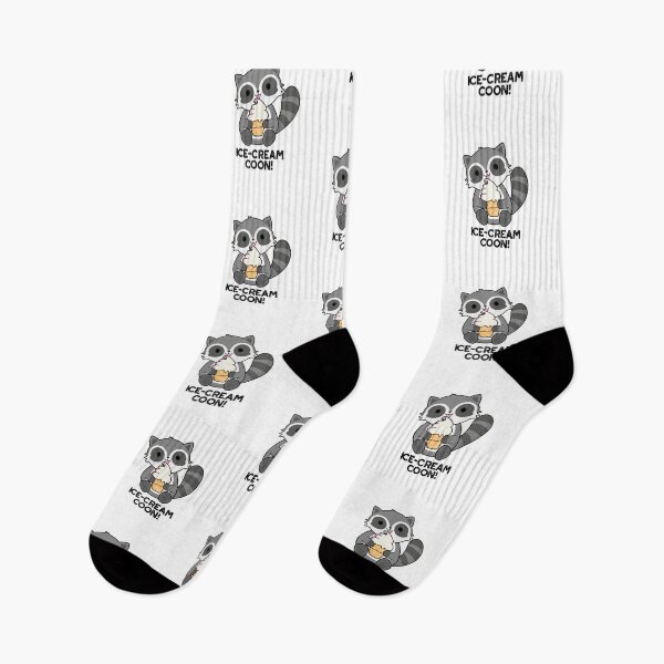 Item preview, Ice Cream Coom Funny Animal Racoon Puns designed and sold by punnybone.