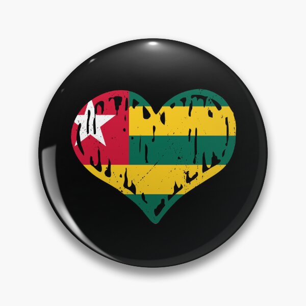Item preview, Togo Flag Heart Love designed and sold by rafaeltto.