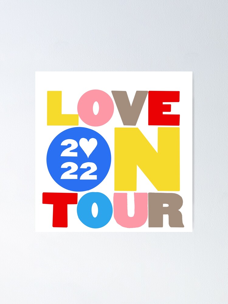 Póster «Logotipo de Love on Tour 2022» de venya17 Redbubble