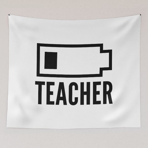 Item preview, Low Battery Teacher - Teacher Humor, Favorite Teacher Gift, Professor Humor, Funny Professor, Funny Teacher, Funny Educator, Educator Humor designed and sold by jadedscientist.